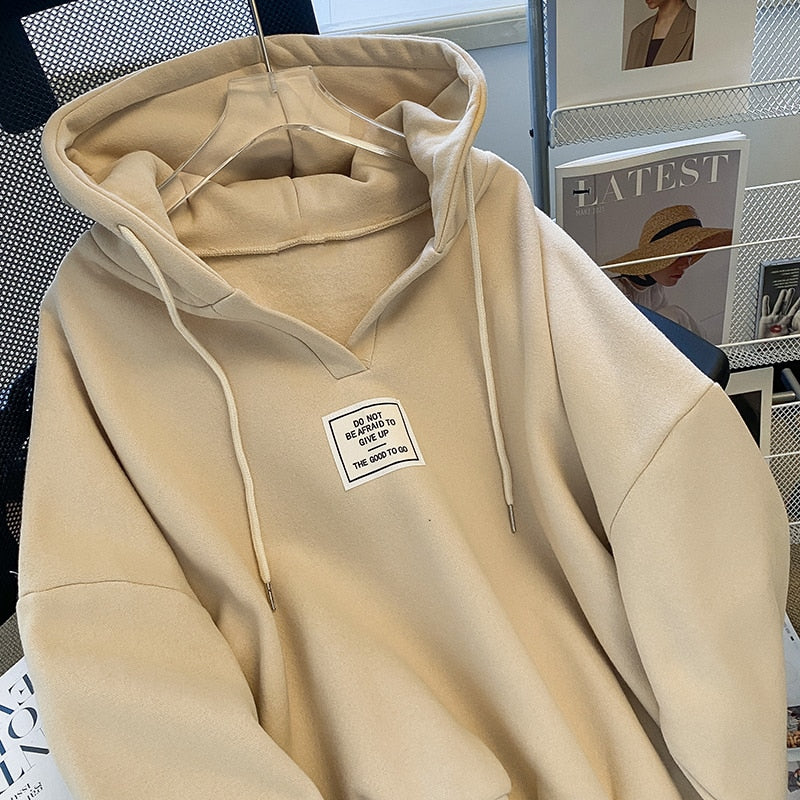 "Do not Be Afraid to Give Up" Apricot Hoodie