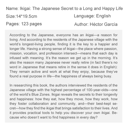 Ikigai The Japanese Secret Philosophy by Hector Garcia