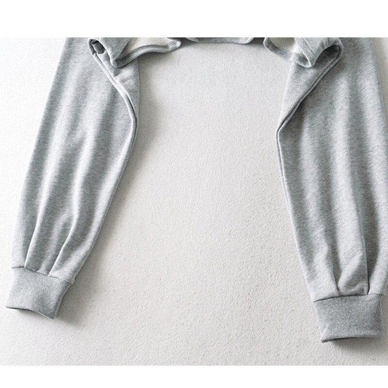 Cropped Long Sleeved Hoodie