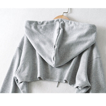 Cropped Long Sleeved Hoodie