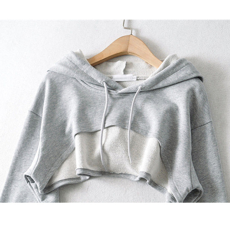 Cropped Long Sleeved Hoodie