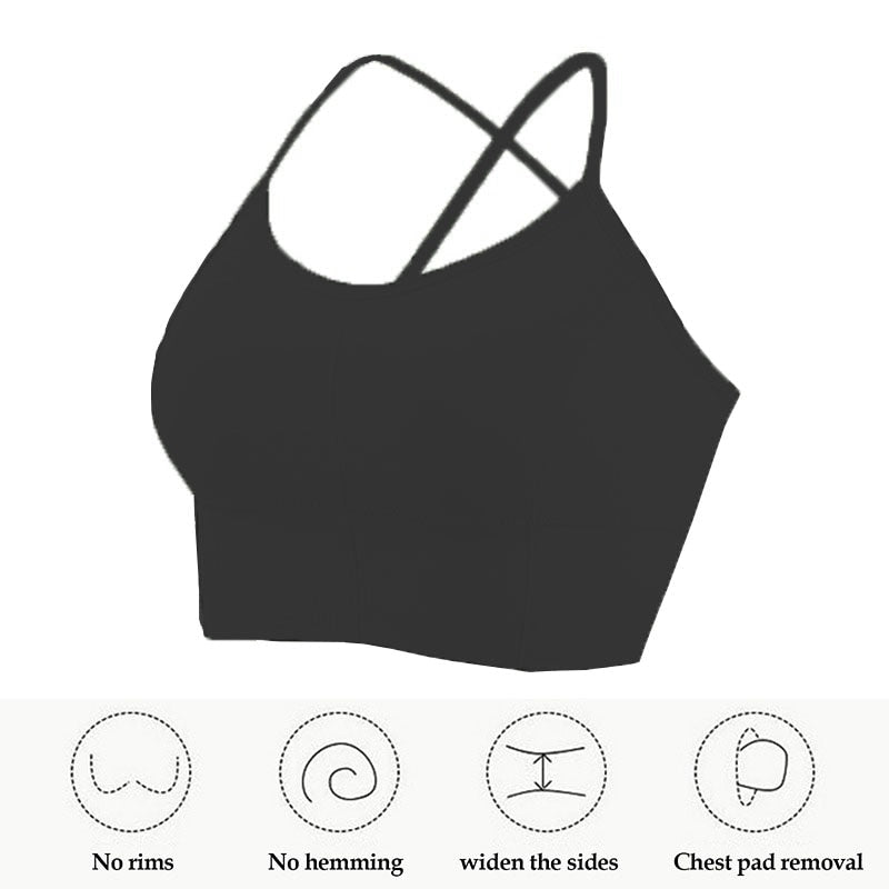 Women Cross Strap Sports Bra
